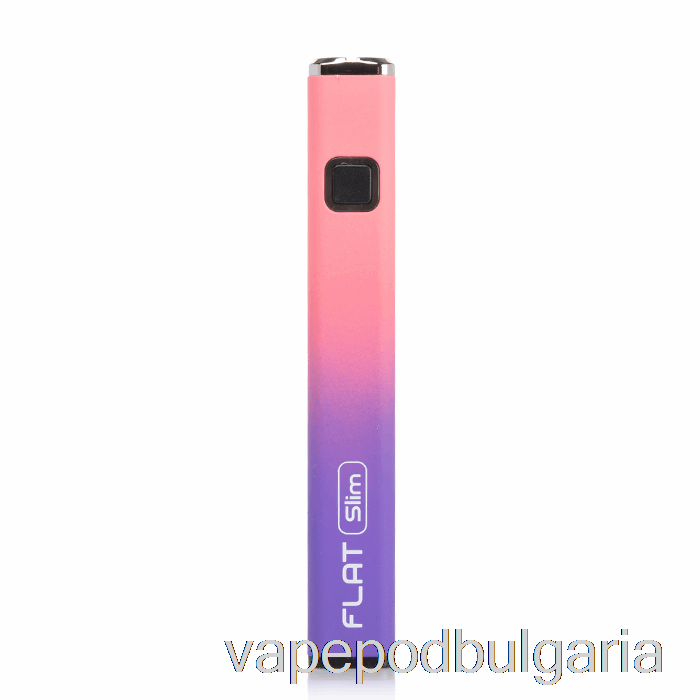 Vape 10000 Дръпки Yocan Flat Slim 350mah батерия лилаво розово